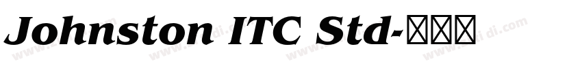 Johnston ITC Std字体转换